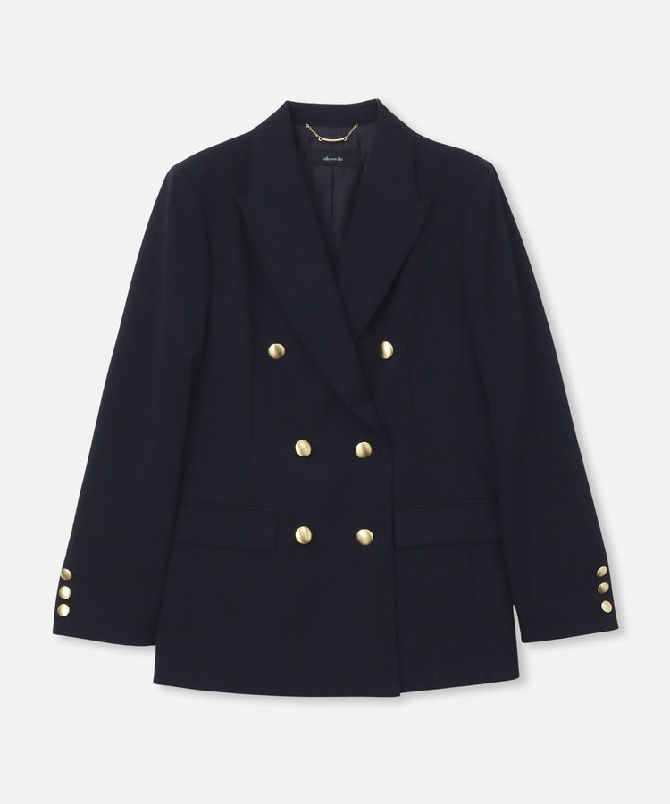 美品アルアバイルラムメルトンピーコート 美品アルアバイルラムメルトンピーコート allureville｜アルアバイルの