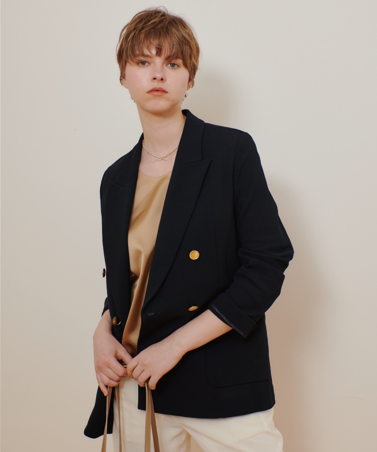 レノクロスダブルブレストジャケット|allureville OFFICIAL SITE