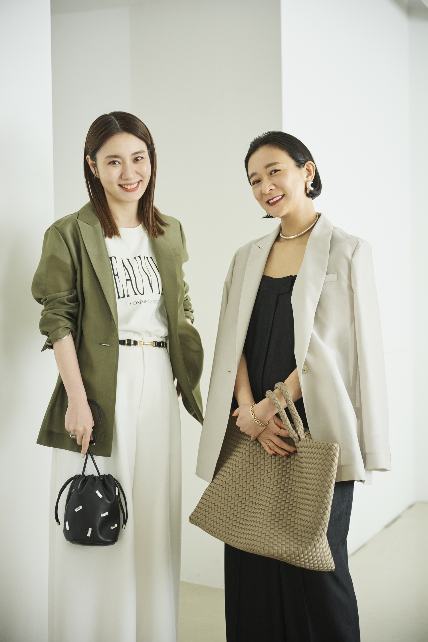 スタイリスト佐藤佳菜子さん エディター東原妙子さんが着る