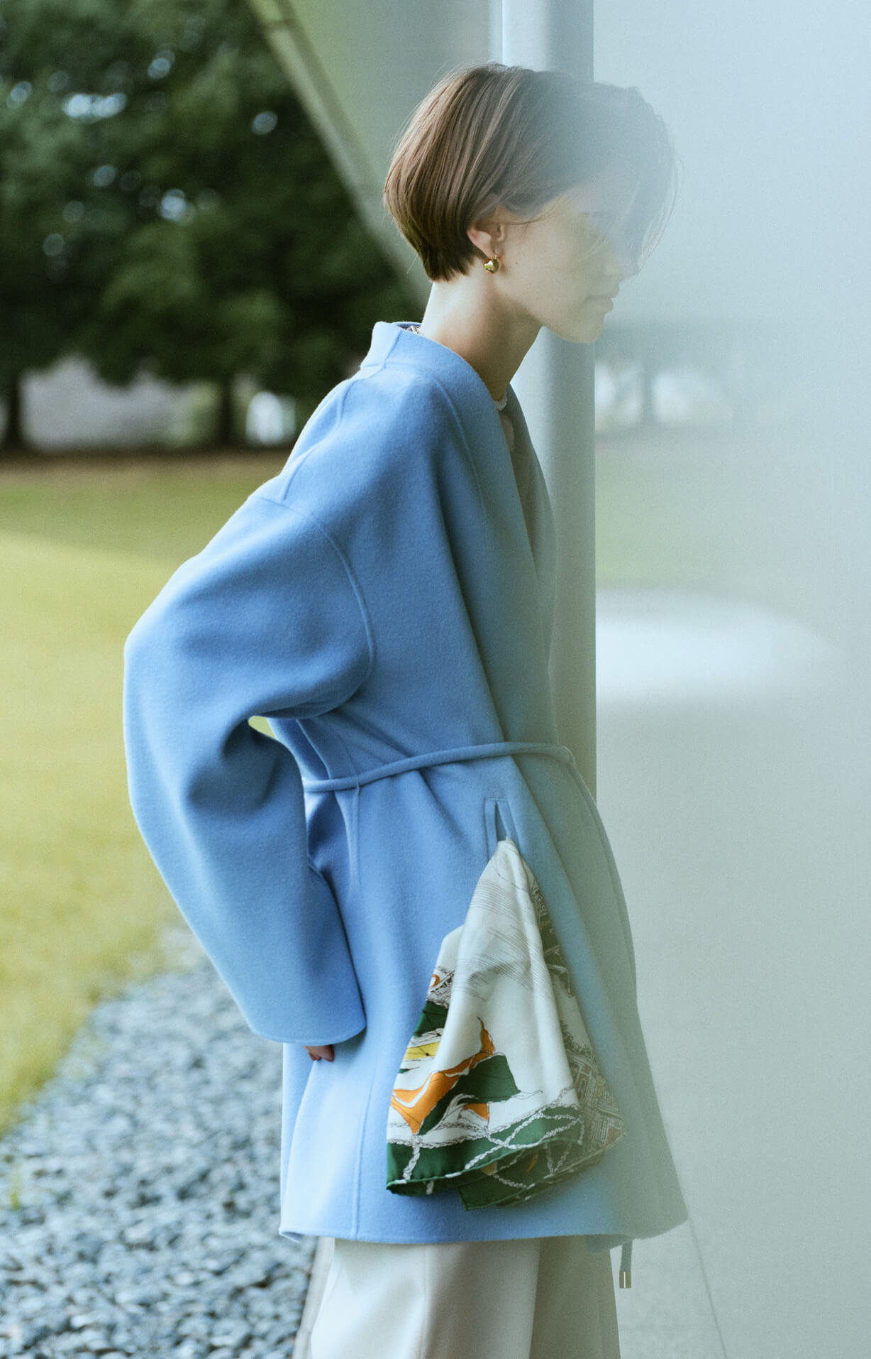 青*ン様 4.95万AURALEE25年秋冬モデル　最高級ウールシャツ　サイズ４ 青*ン様 4.95万AURALEE25年秋冬モデル 最高級ウールシャツ サイズ4