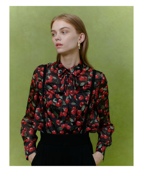 限定アイテム【LOULOU WILLOUGHBY】LISAチェリープリントシリーズ