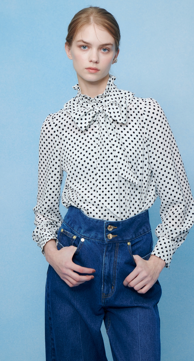 美品⭐︎LOULOU WILLOUGHBY 長袖ドットシャツ LOULOU WILLOUGHBY】Dot Dot Dot|allureville OFFICIAL SITE / ONLINE