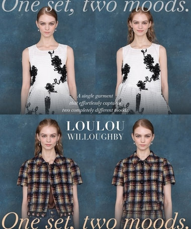 【LOULOU WILLOUGHBY】One set ,two moods.
