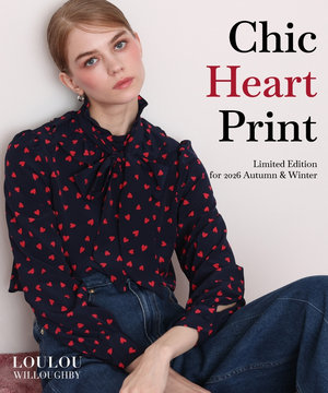 【LOULOU WILLOUGHBY】Chic Heart Print