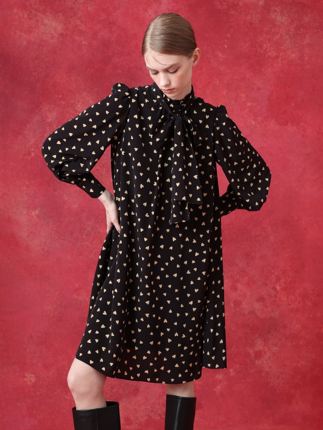 LOULOU WILLOUGHBY】Chic Heart Print|allureville OFFICIAL SITE