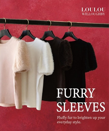 【LOULOU WILLOUGHBY】FURRY SLEEVES