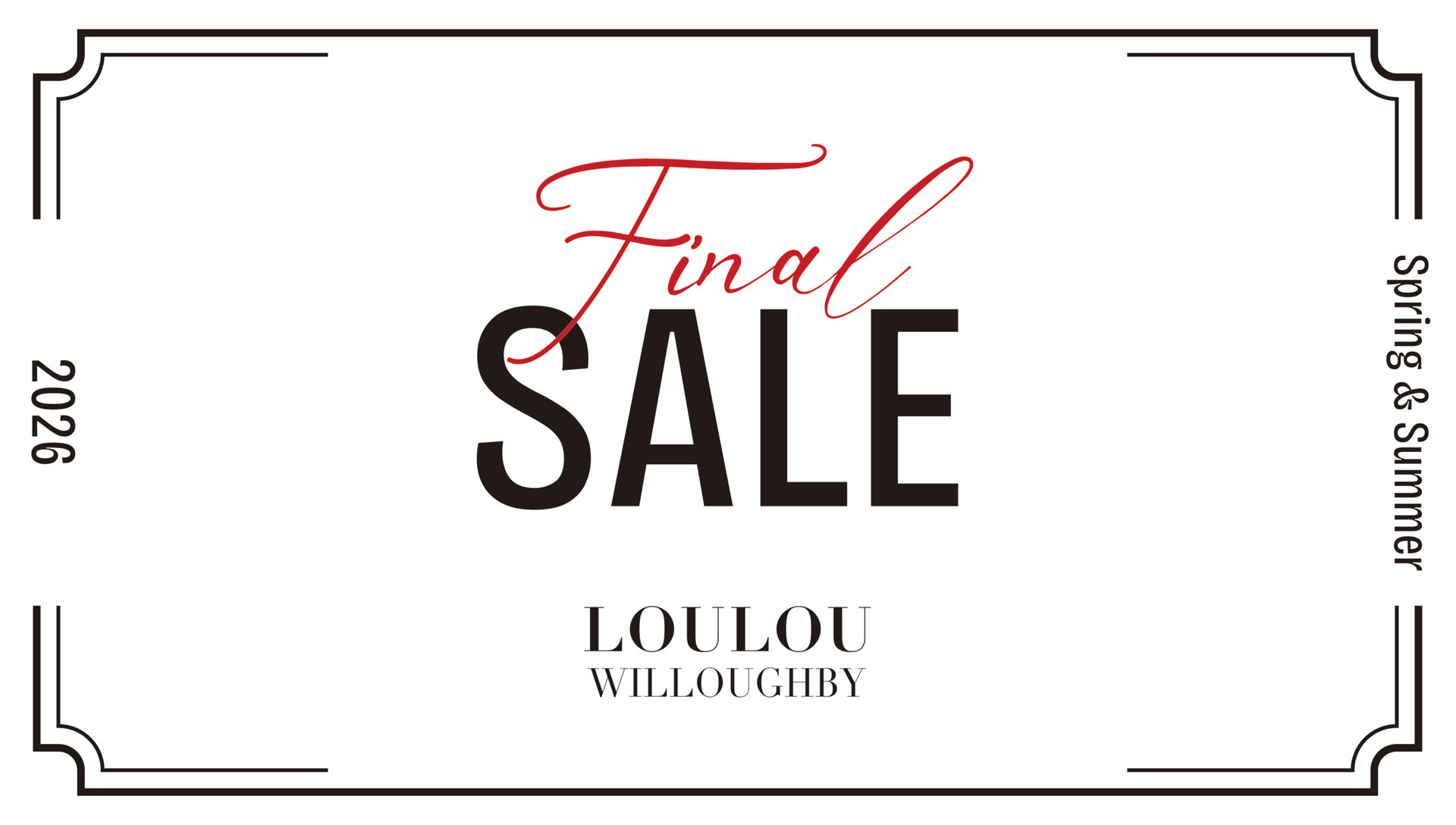 LOULOU WILLOUGHBY OFFICIAL SITE / ONLINE SHOP｜ルル・ウィルビー