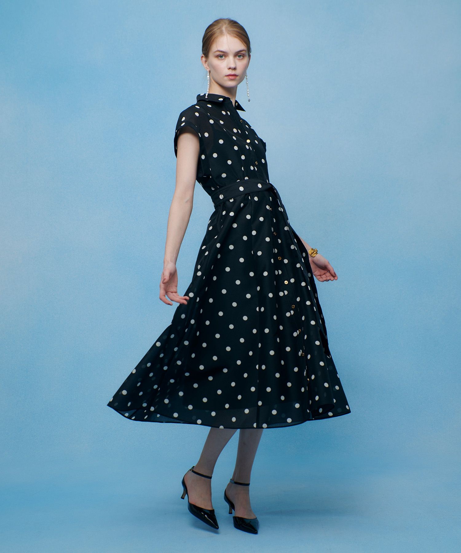 La Pafait ドットワンピース ◇オーガンドットワンピース|allureville OFFICIAL SITE / ONLINE SHOP