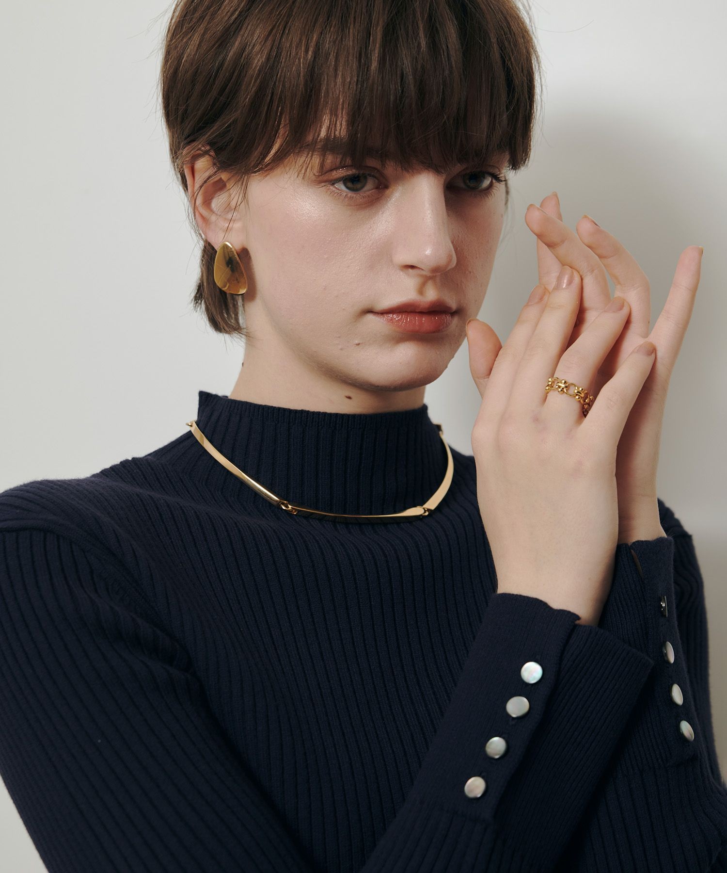 レースドッキングリブプルオーバー|allureville OFFICIAL SITE