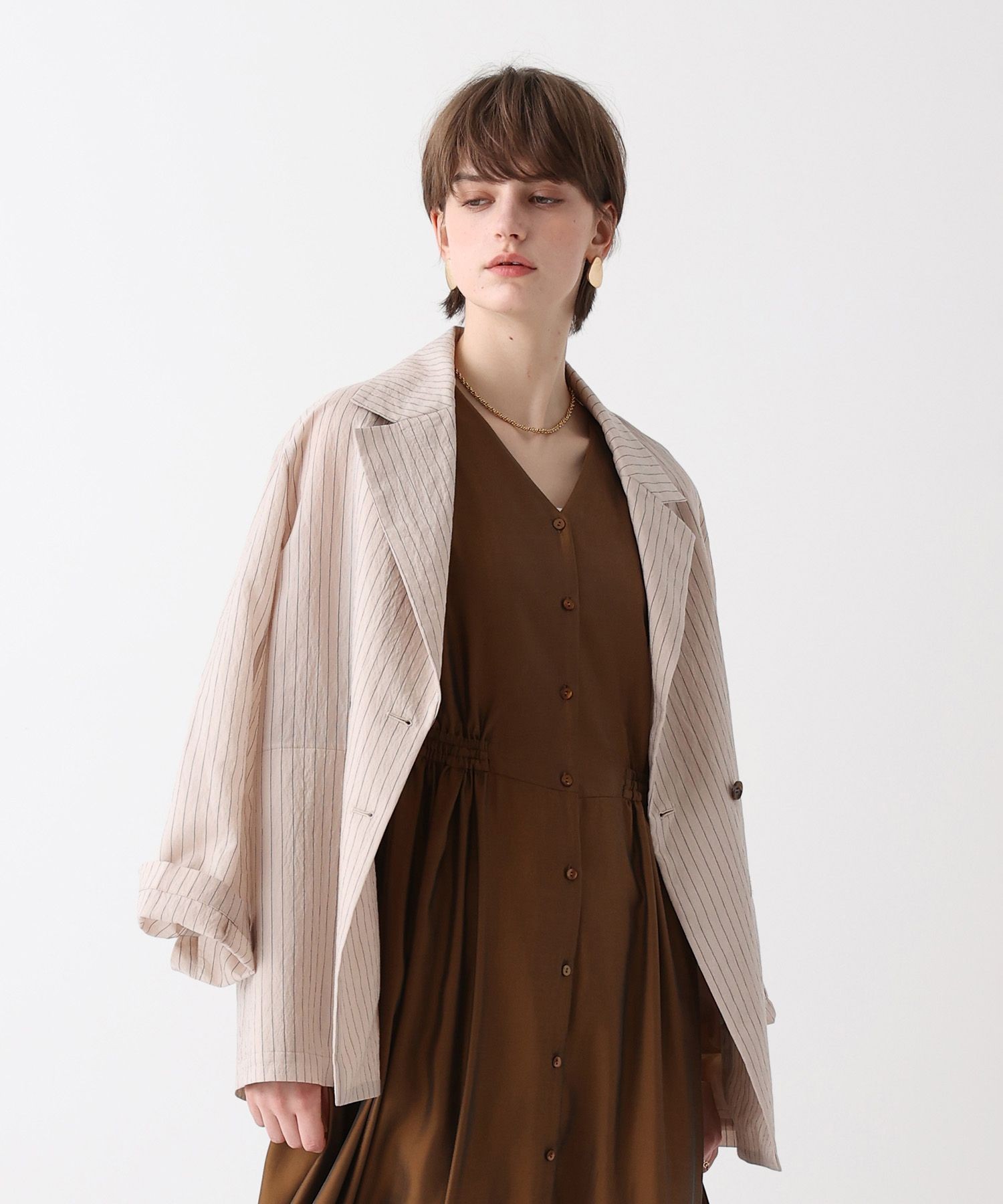 シアーストライプジャケット|allureville OFFICIAL SITE / ONLINE SHOP
