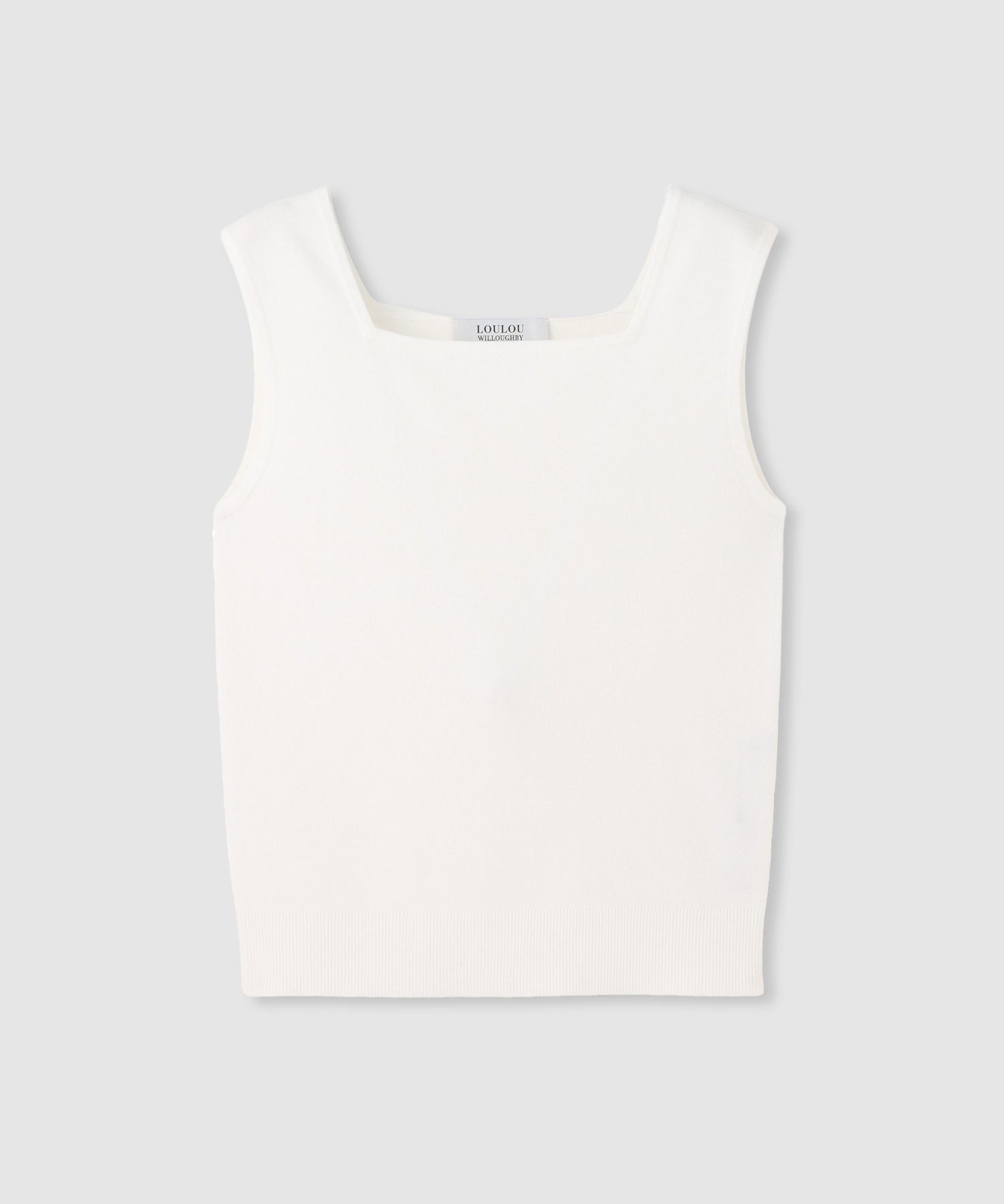LOULOU WILLOUGHBY スクエアタンクトップ 白 ◇スクエアタンク|allureville OFFICIAL SITE / ONLINE SHOP