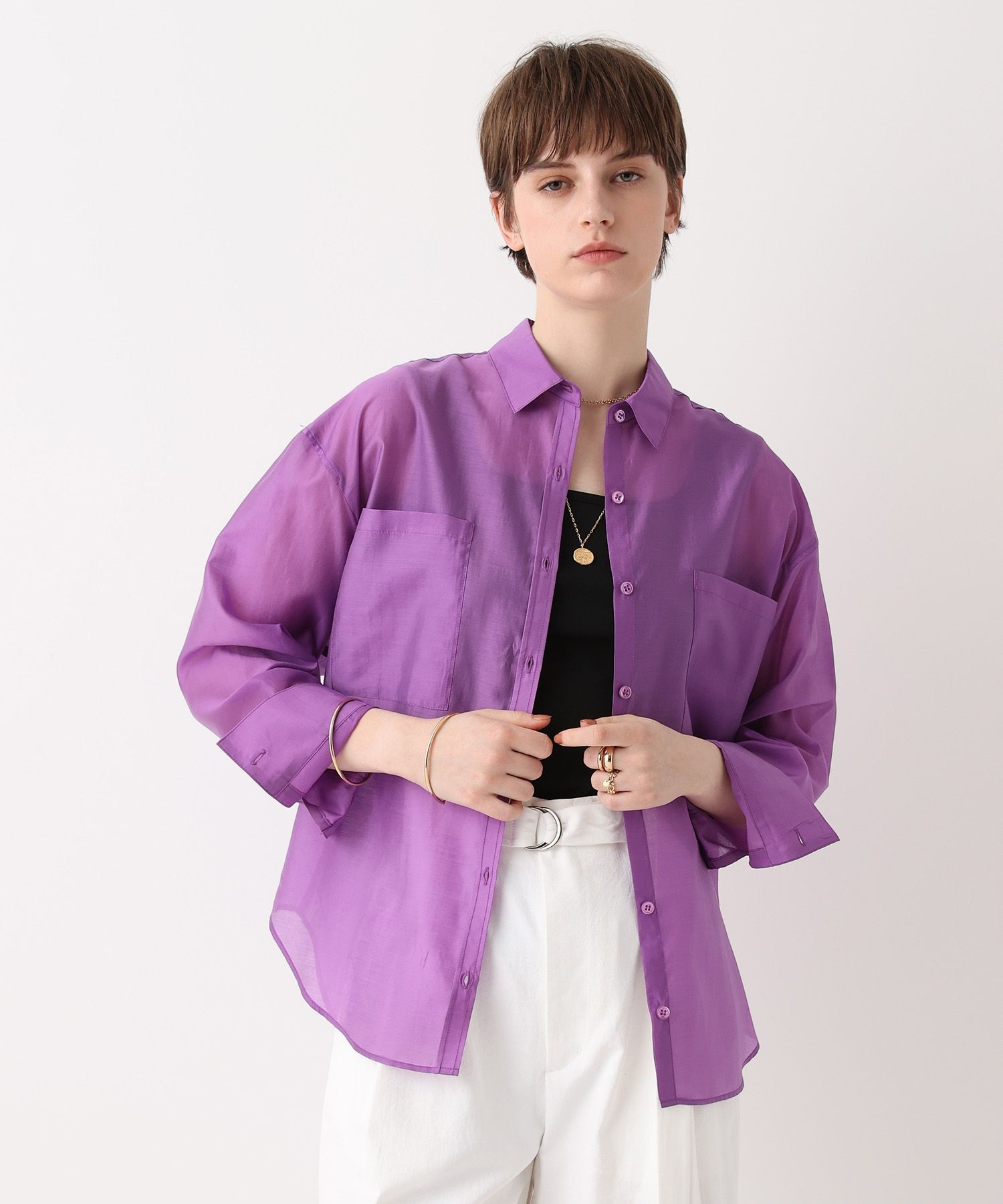 オーガンシアーシャツ|allureville OFFICIAL SITE / ONLINE SHOP