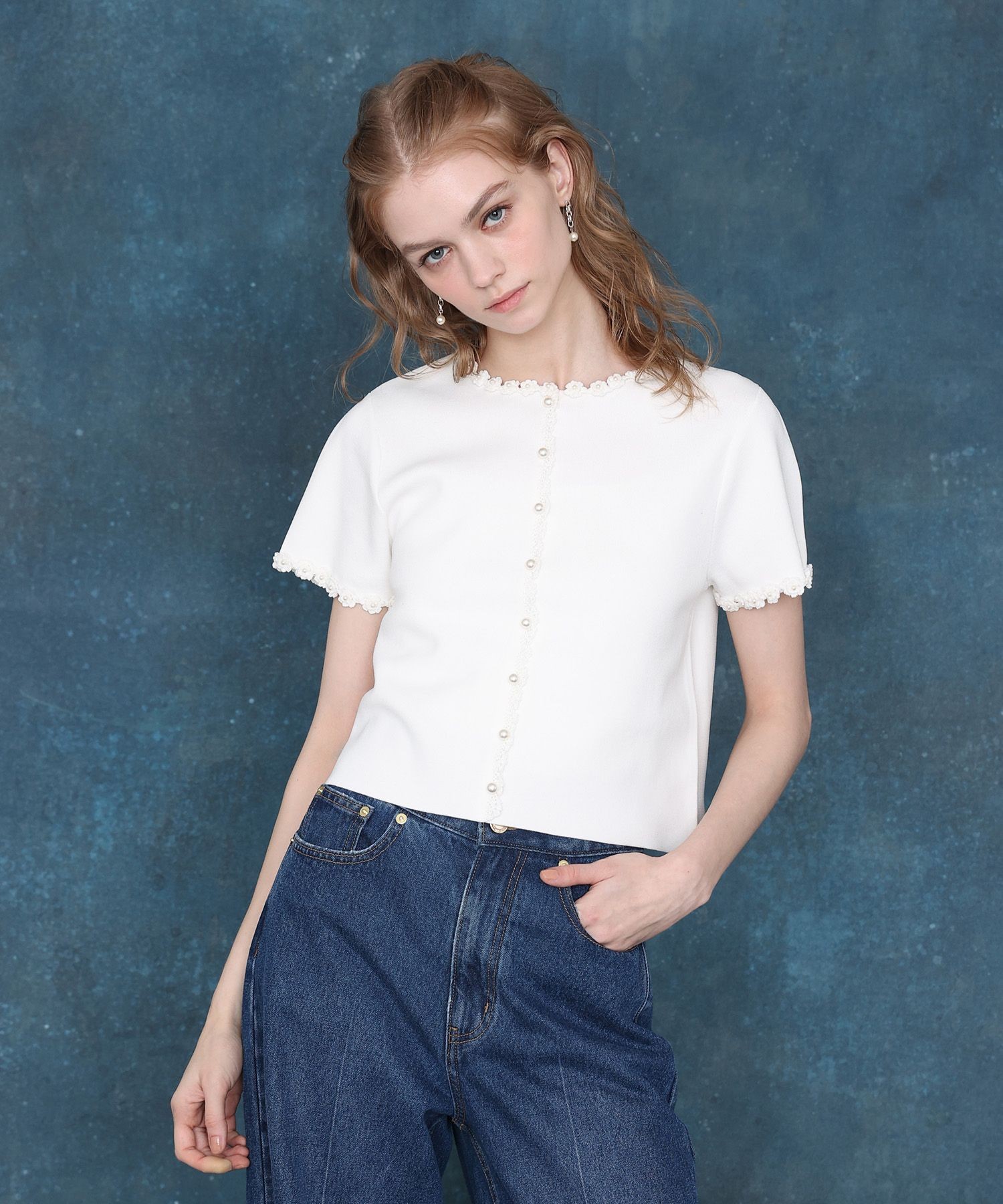 クロッシェフラワージャケットカーディガン|allureville OFFICIAL SITE