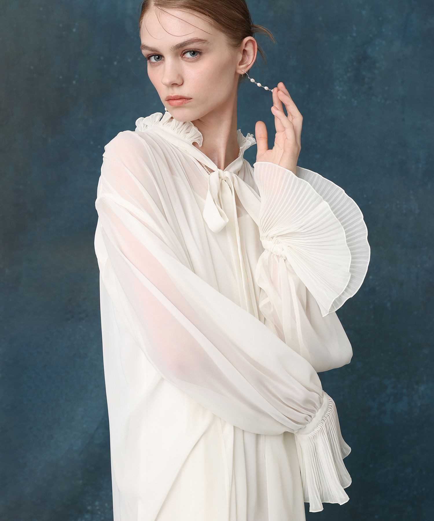 プリーツディテールシフォンワンピース|allureville OFFICIAL SITE