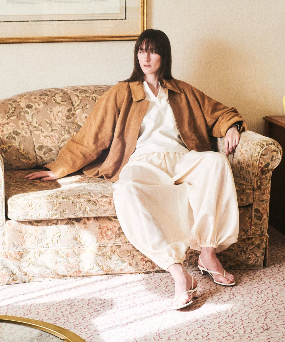 allureville スウェードブルゾン キャメル (84)