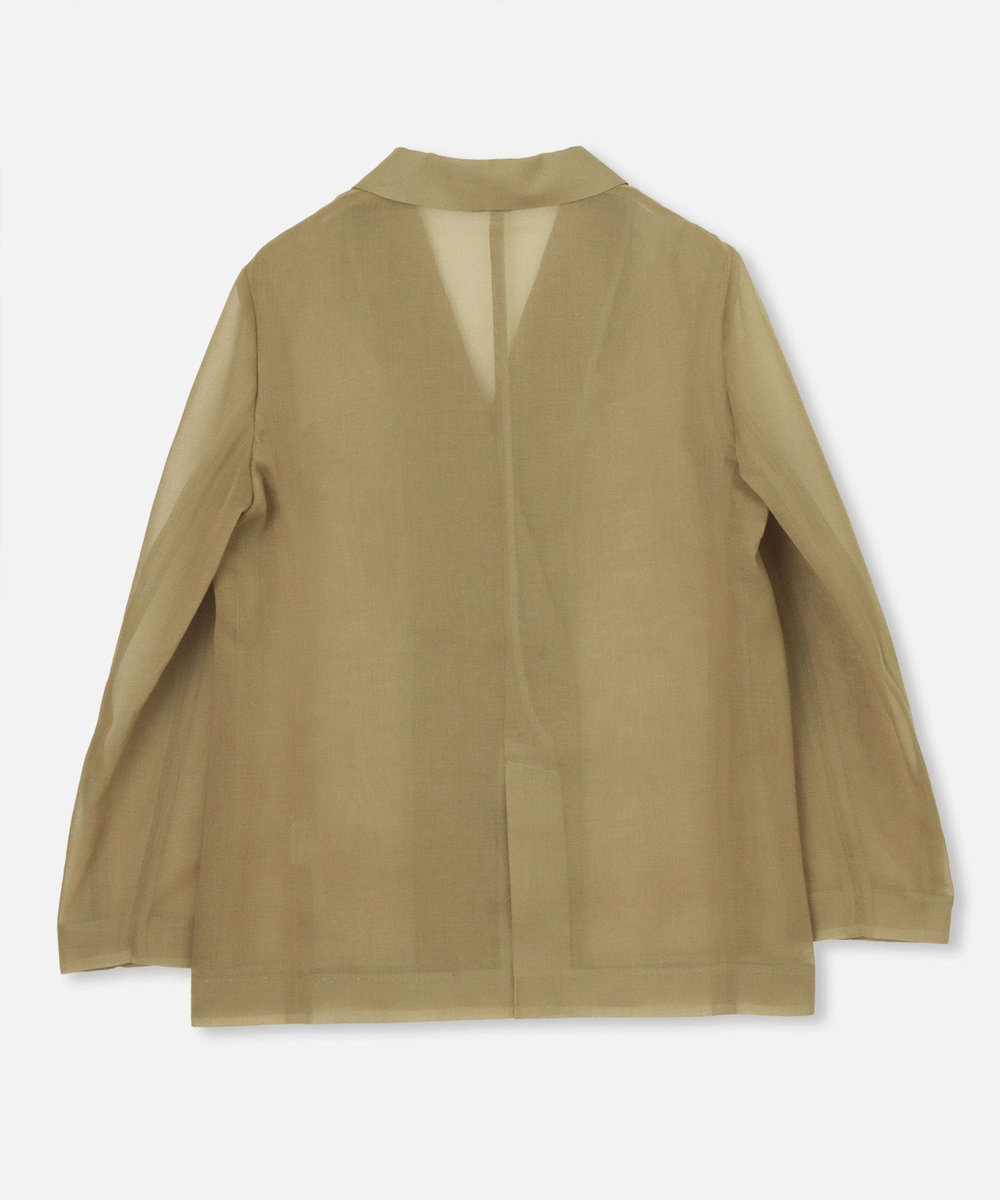 allureville シアーオーガンジージャケット モカ (85)