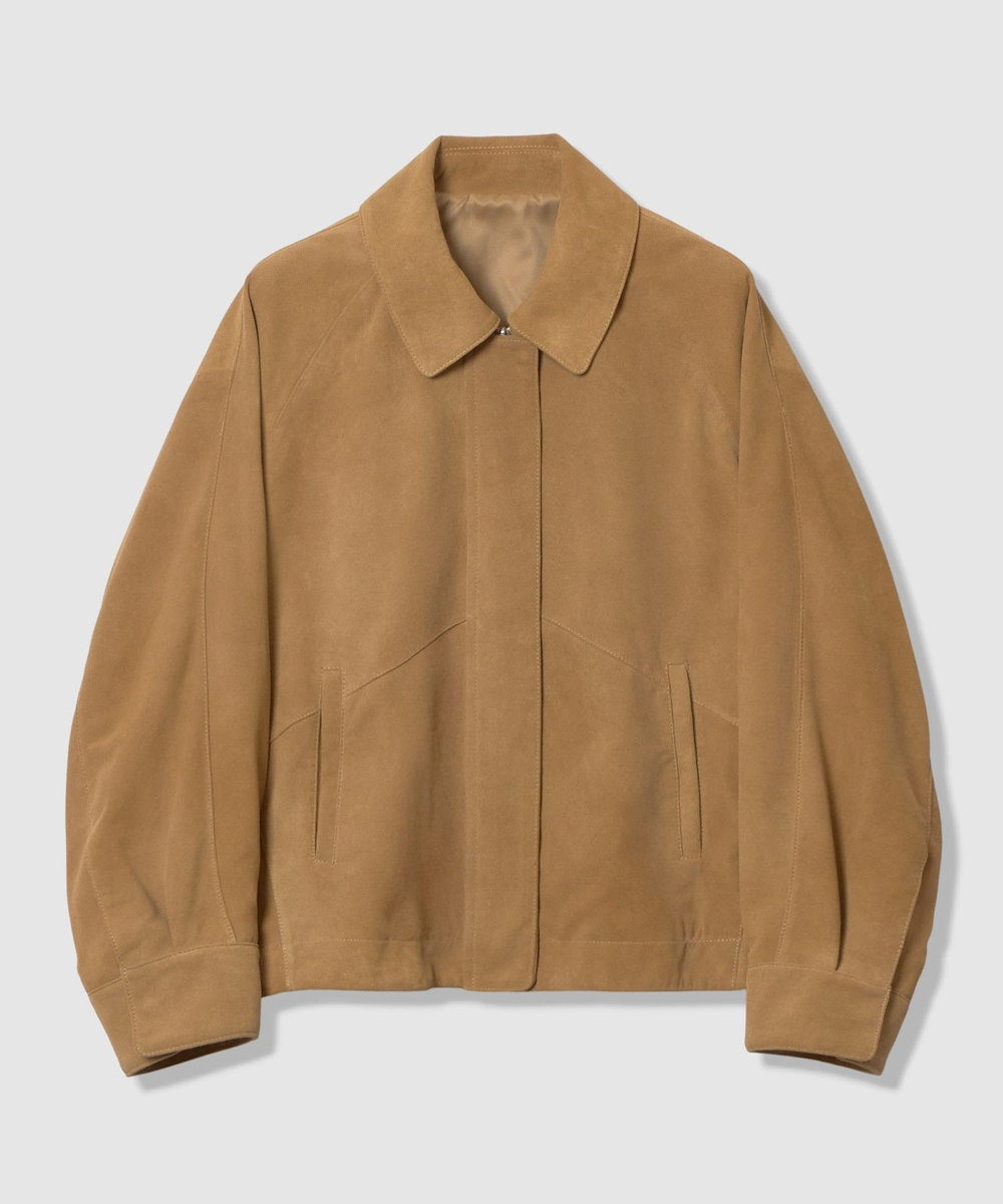 allureville スウェードブルゾン キャメル (84)