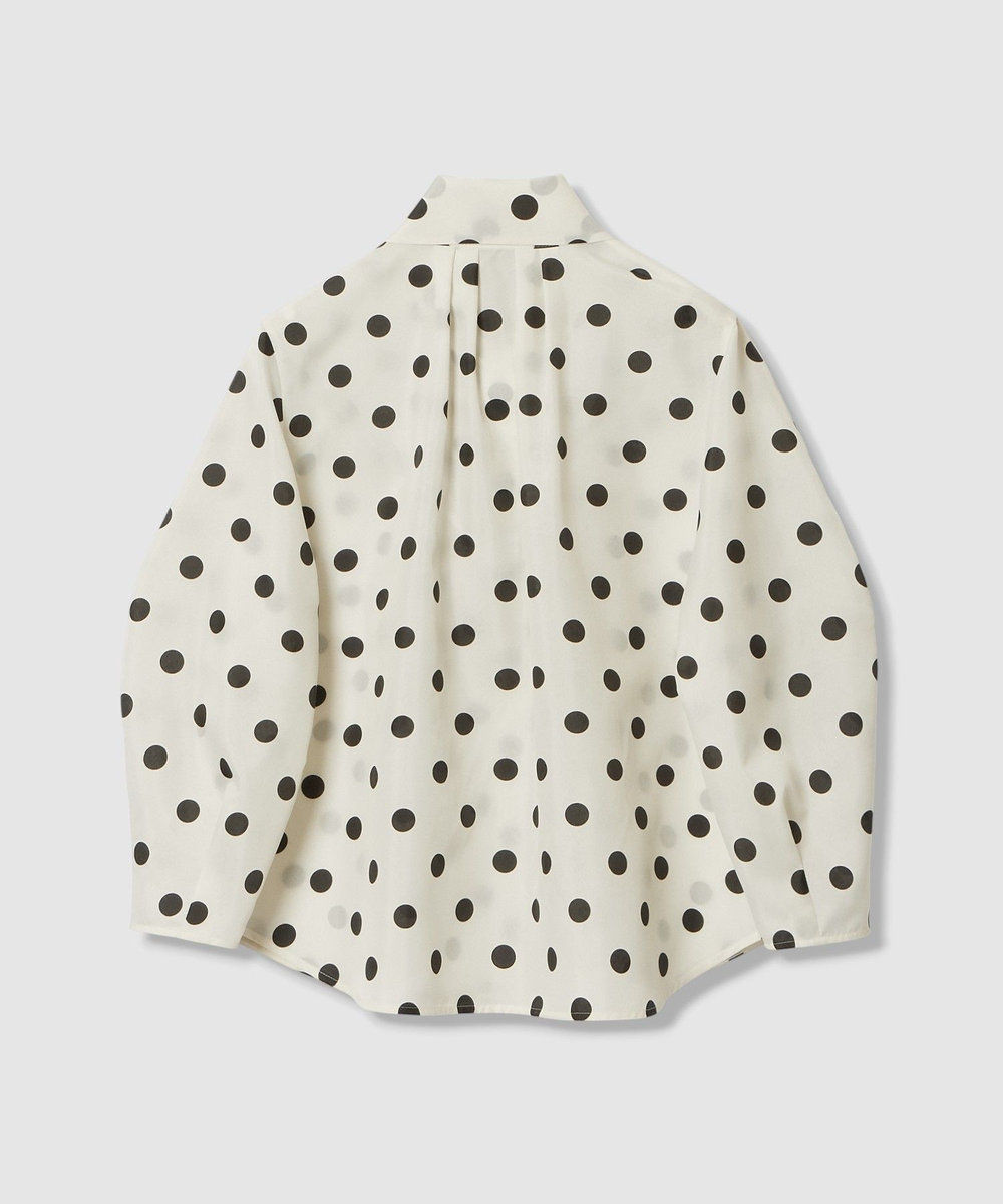 allureville ポルカドットブラウス アイボリー (04)