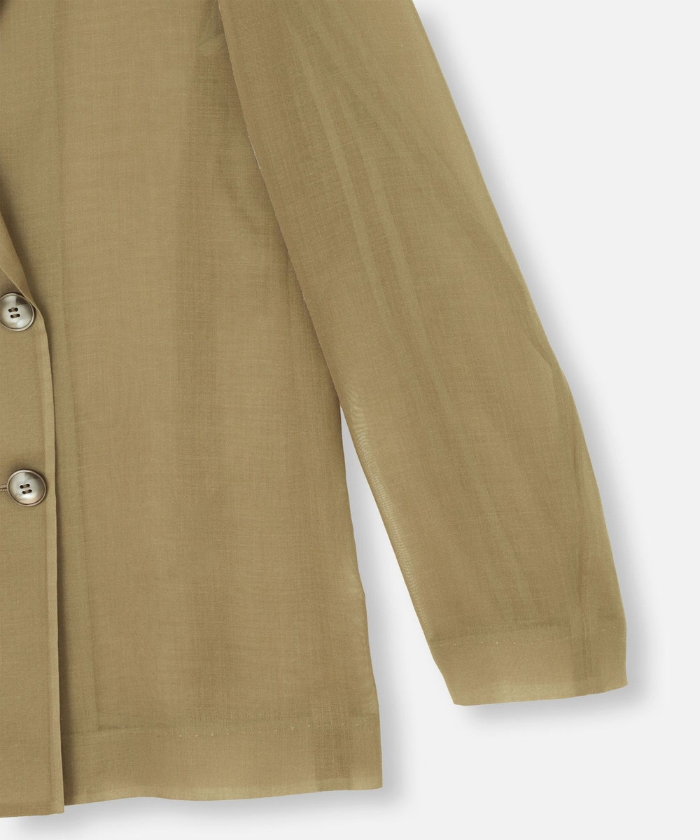 allureville シアーオーガンジージャケット モカ (85)