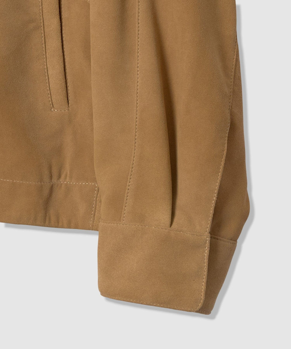 allureville スウェードブルゾン キャメル (84)