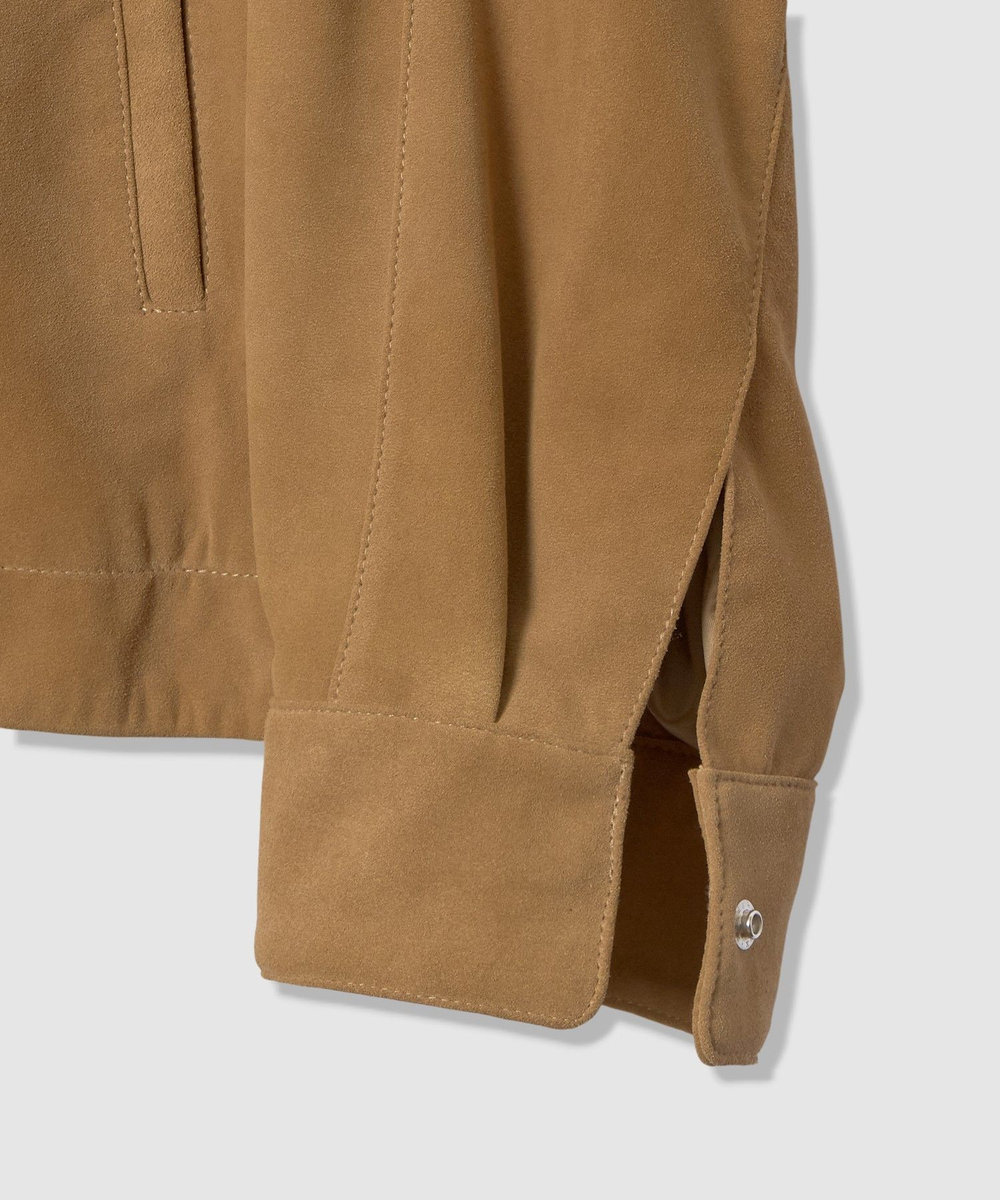 allureville スウェードブルゾン キャメル (84)