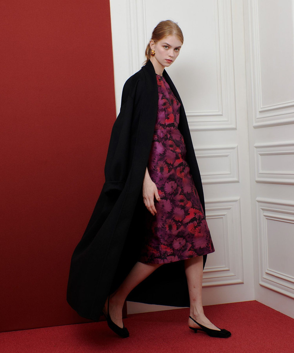 LOULOU WILLOUGHBY MTRカシミヤロングコート ブラック (95)