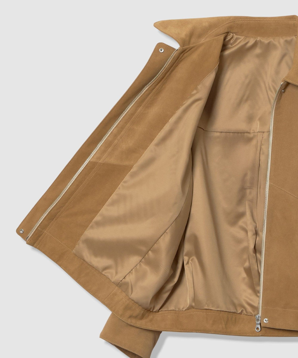 allureville スウェードブルゾン キャメル (84)