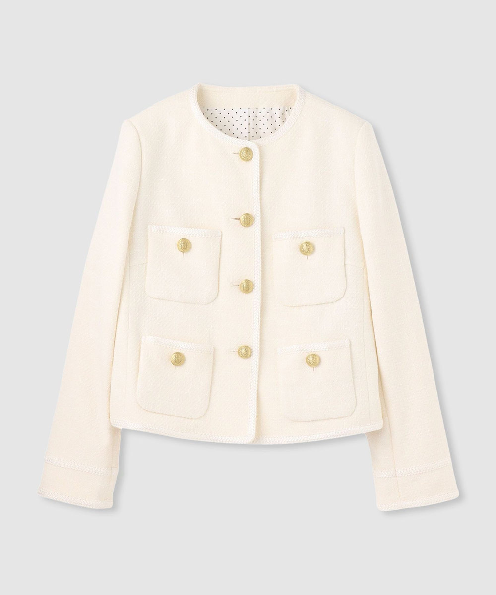 LOULOU WILLOUGHBY】ツイードツイルクルージャケット|allureville