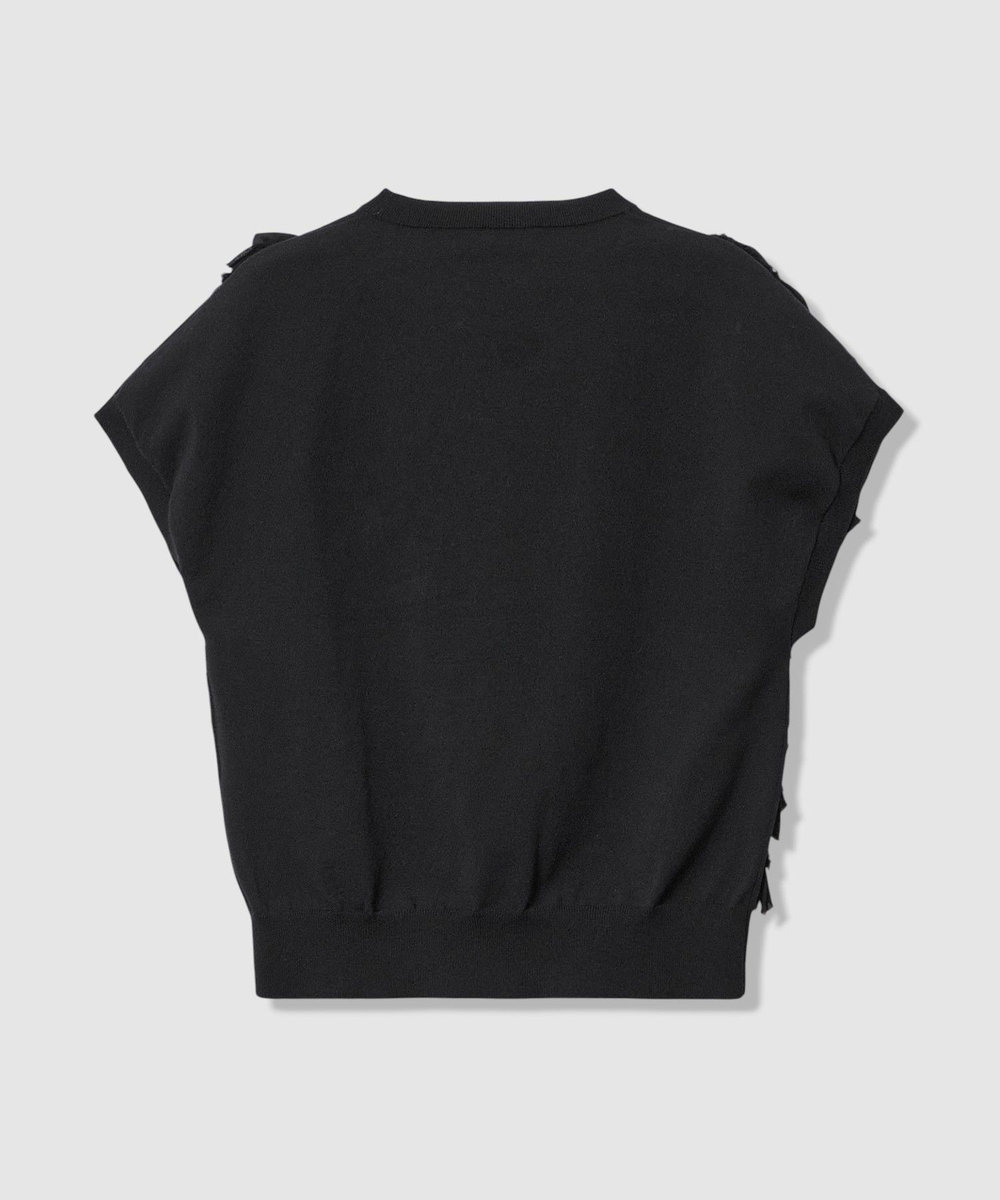 LOULOU WILLOUGHBY 【LOULOU WILLOUGHBY】ペタルパピヨンプルオーバー ブラック (95)