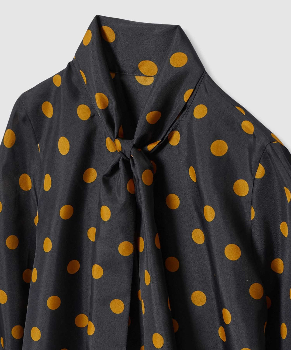 allureville ポルカドットブラウス ネイビー (65)