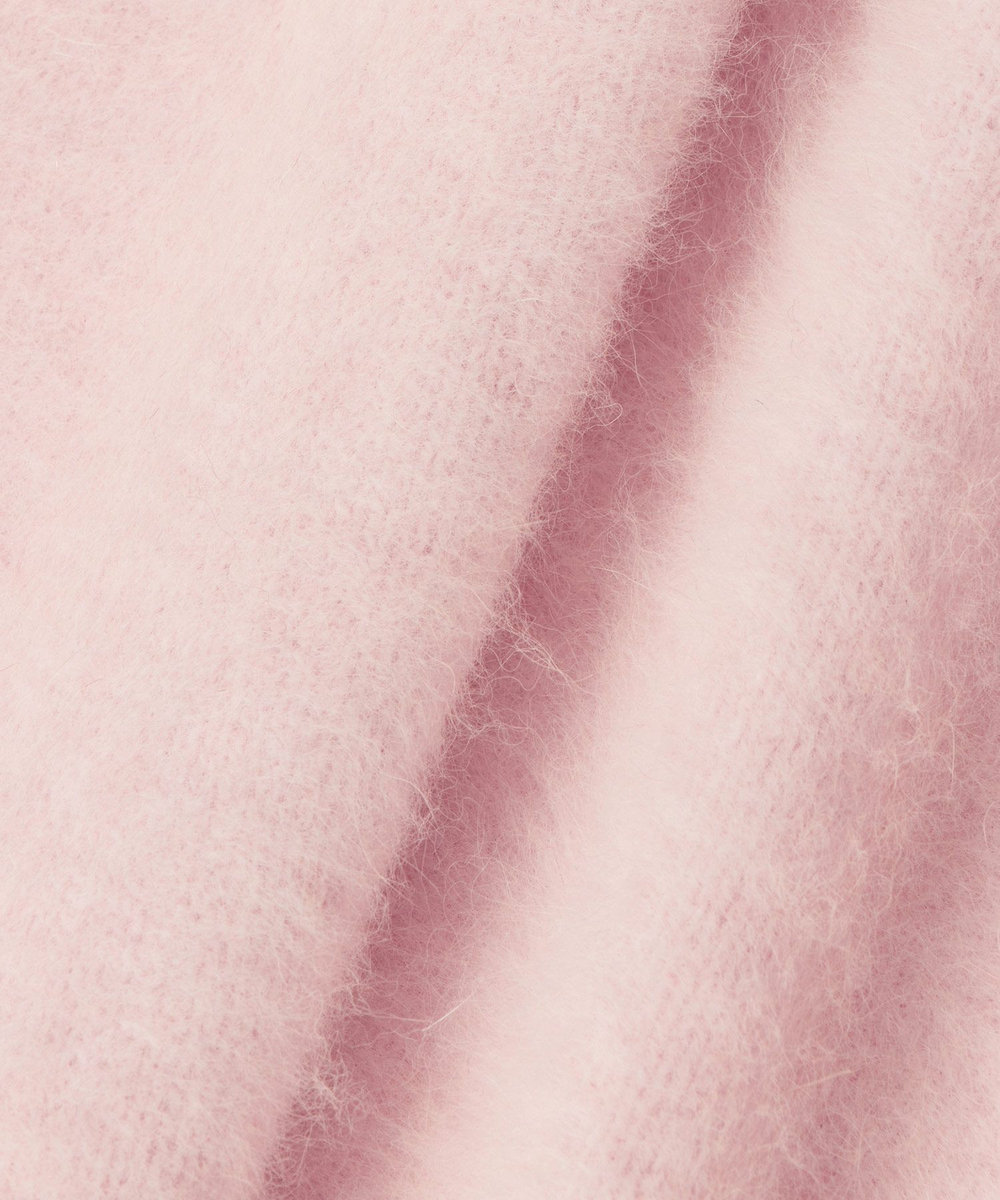 LOULOU WILLOUGHBY 【LOULOU WILLOUGHBY】カシミヤブレンドファー加工Ｖカーディガン ライトピンク (42)