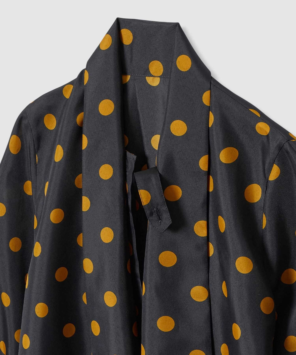 allureville ポルカドットブラウス ネイビー (65)