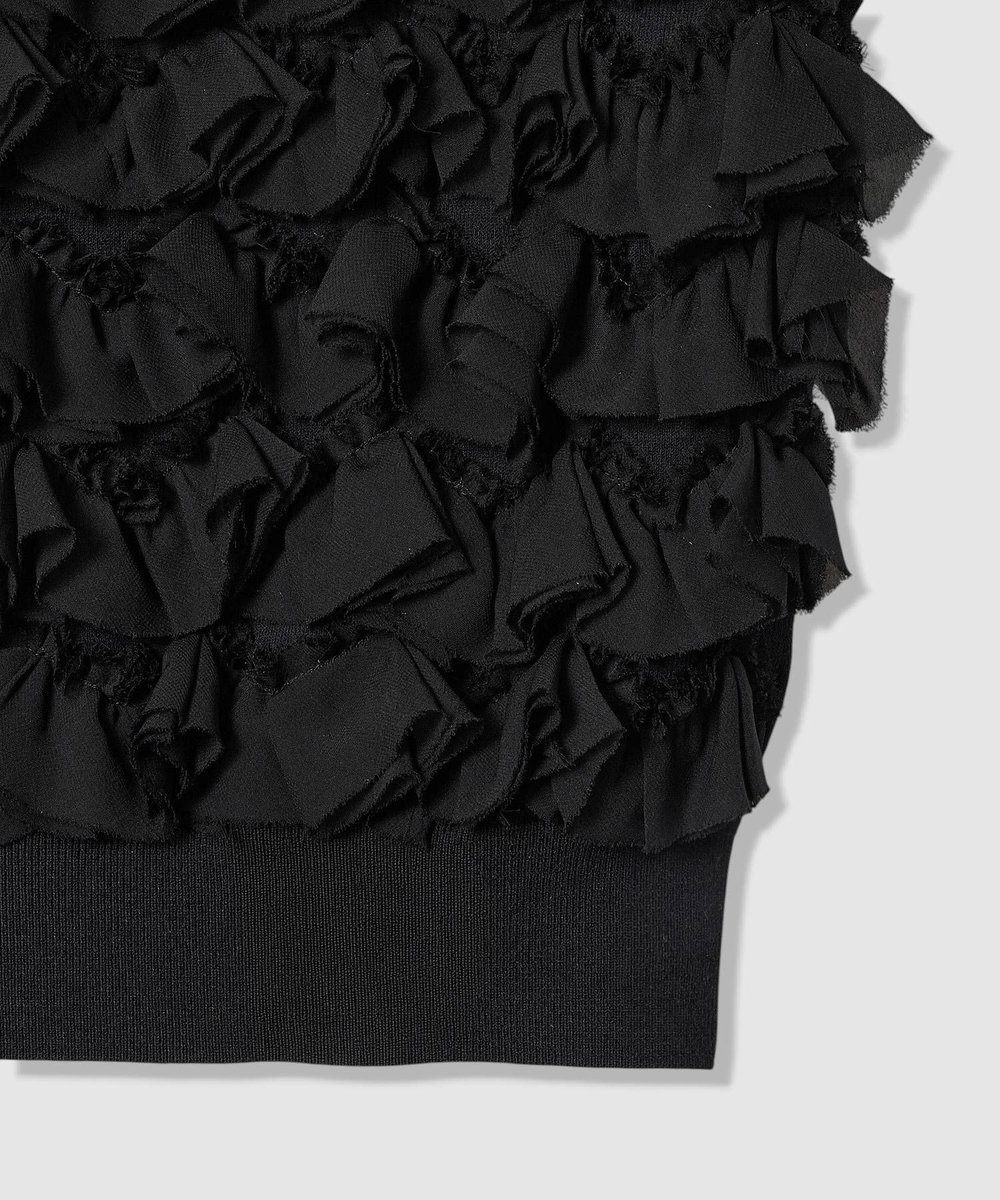 LOULOU WILLOUGHBY 【LOULOU WILLOUGHBY】ペタルパピヨンプルオーバー ブラック (95)