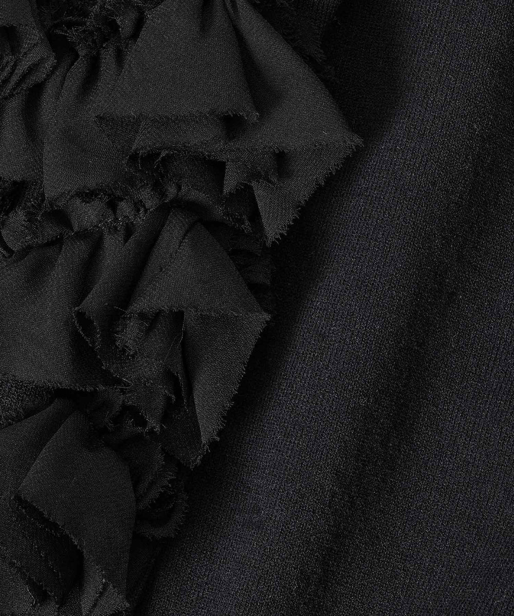 LOULOU WILLOUGHBY 【LOULOU WILLOUGHBY】ペタルパピヨンプルオーバー ブラック (95)