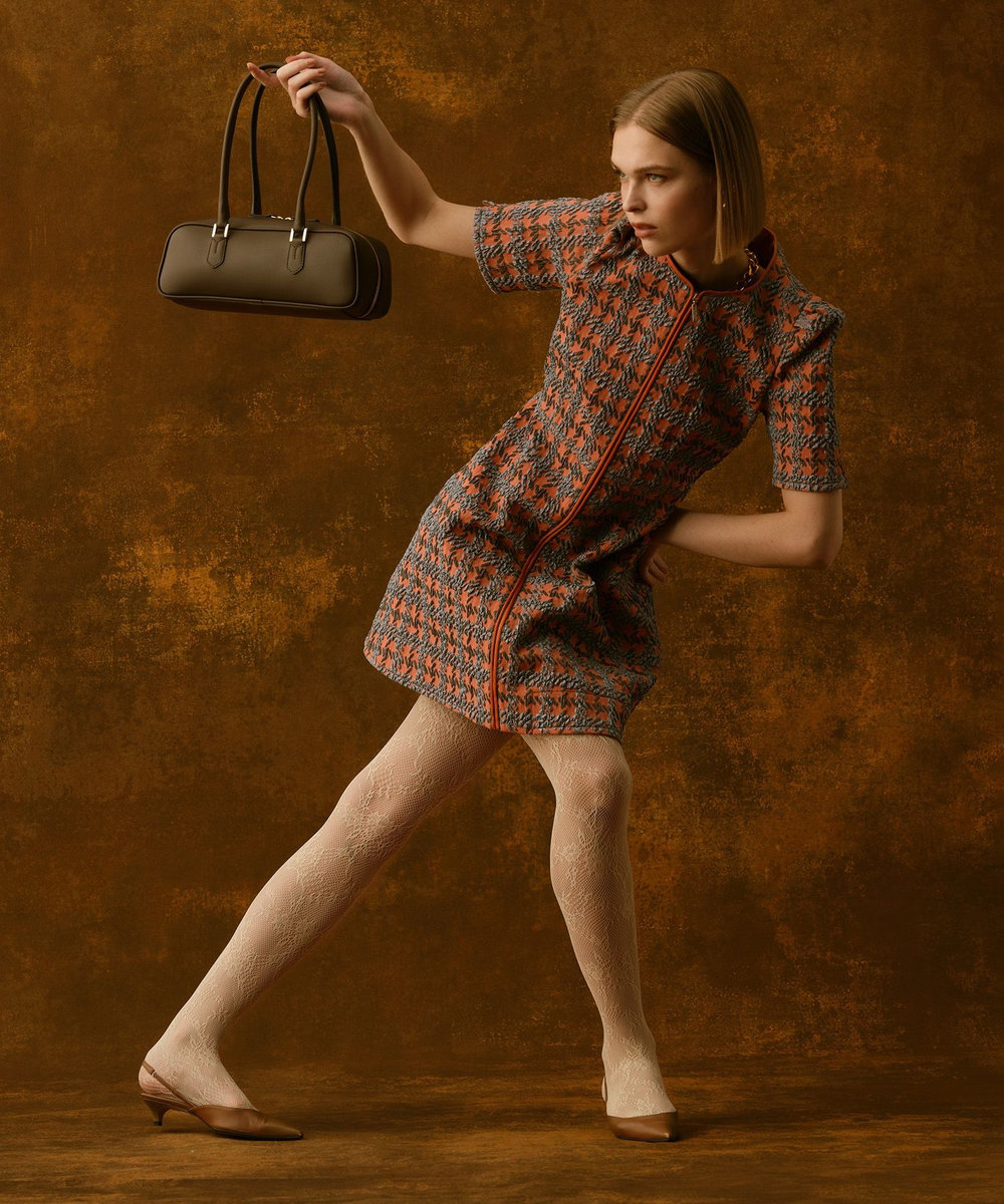 LOULOU WILLOUGHBY BUCOLミニワンピース ゴールド (30)