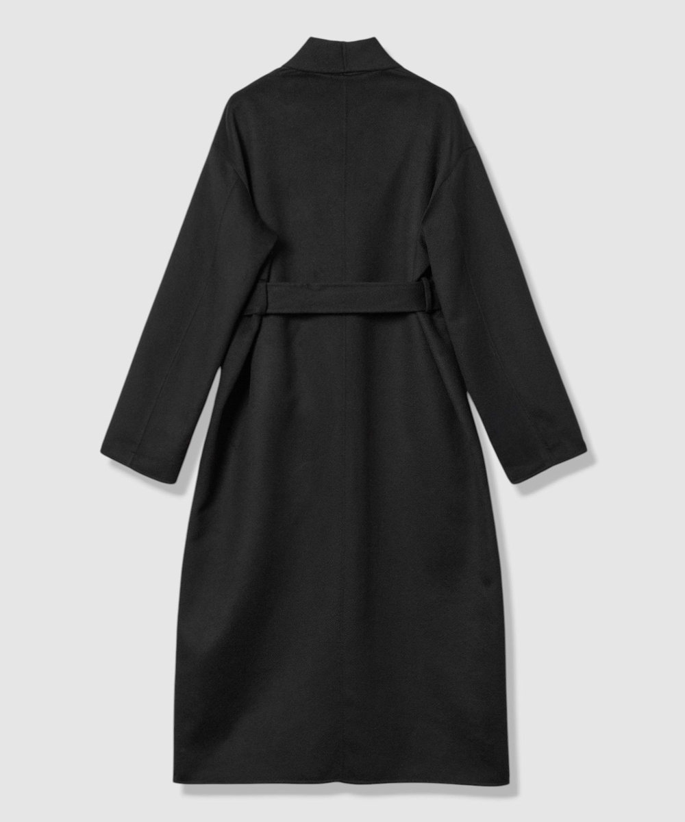 LOULOU WILLOUGHBY MTRカシミヤロングコート ブラック (95)
