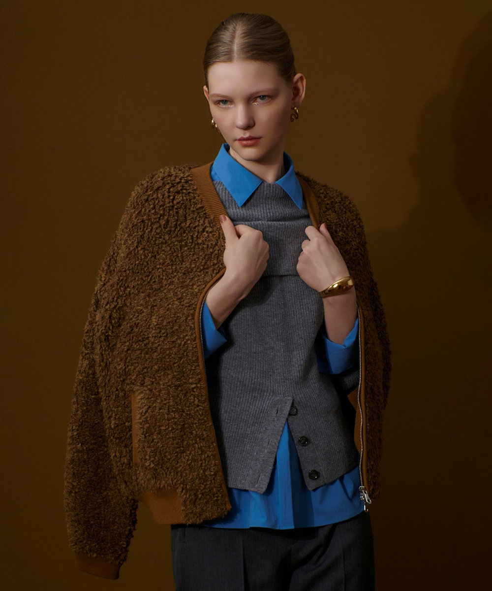 allureville ボアブルゾン ニットボアブルゾン|allureville OFFICIAL SITE / ONLINE SHOP