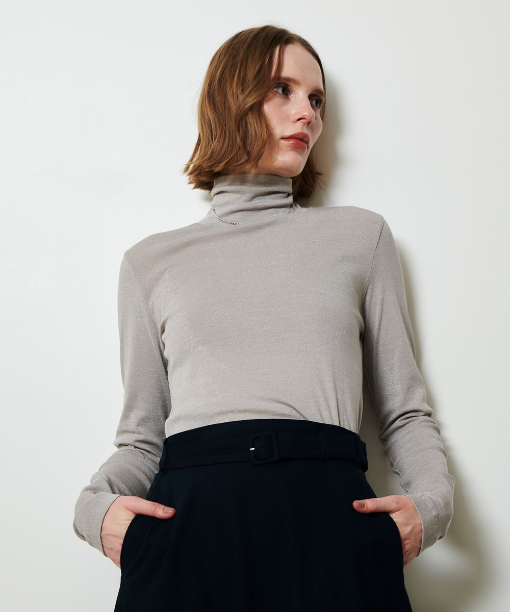 allureville シャイニーフライスプルオーバー グレージュ (15)