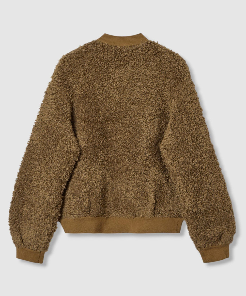 allureville ニットボアブルゾン キャメル (84)