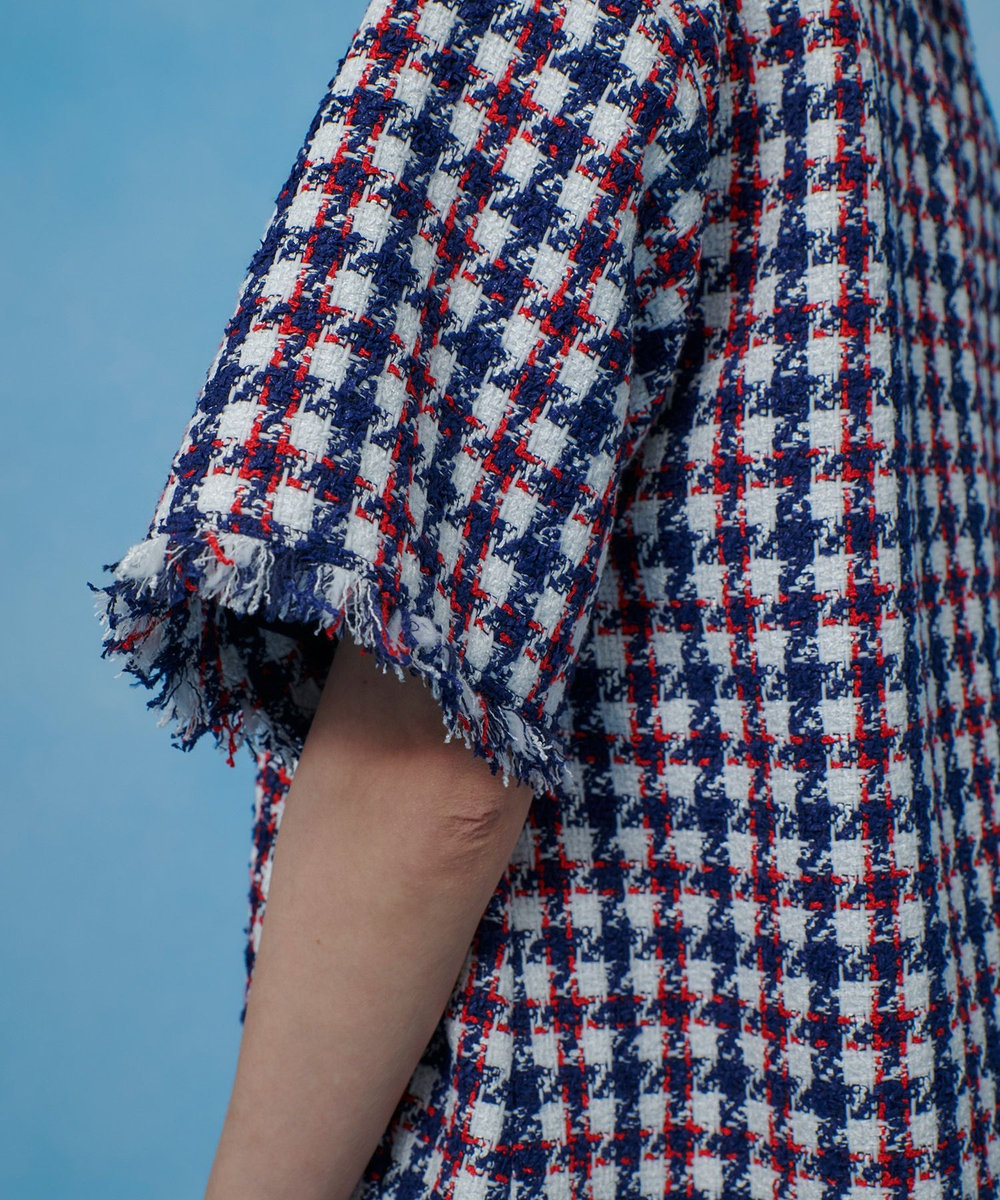 LOULOU WILLOUGHBY 【LOULOU WILLOUGHBY】トリコロールツイードワンピース マルチ (09)