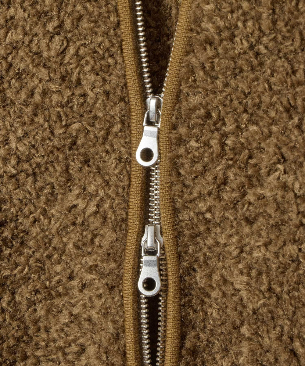 allureville ニットボアブルゾン キャメル (84)