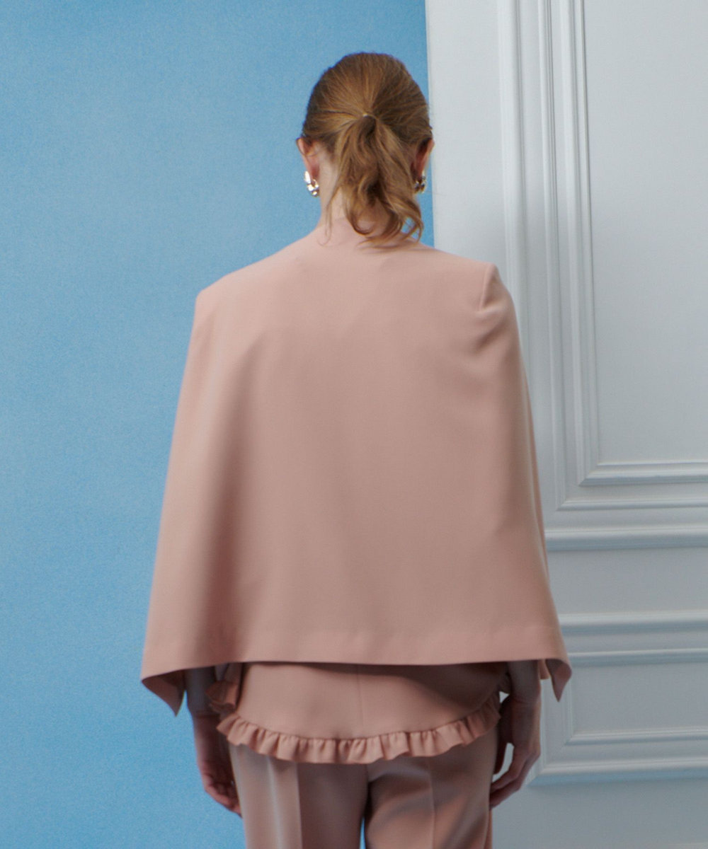 LOULOU WILLOUGHBY ◇【LOULOU WILLOUGHBY】リトルブラックケープジャケット ピンク (41)