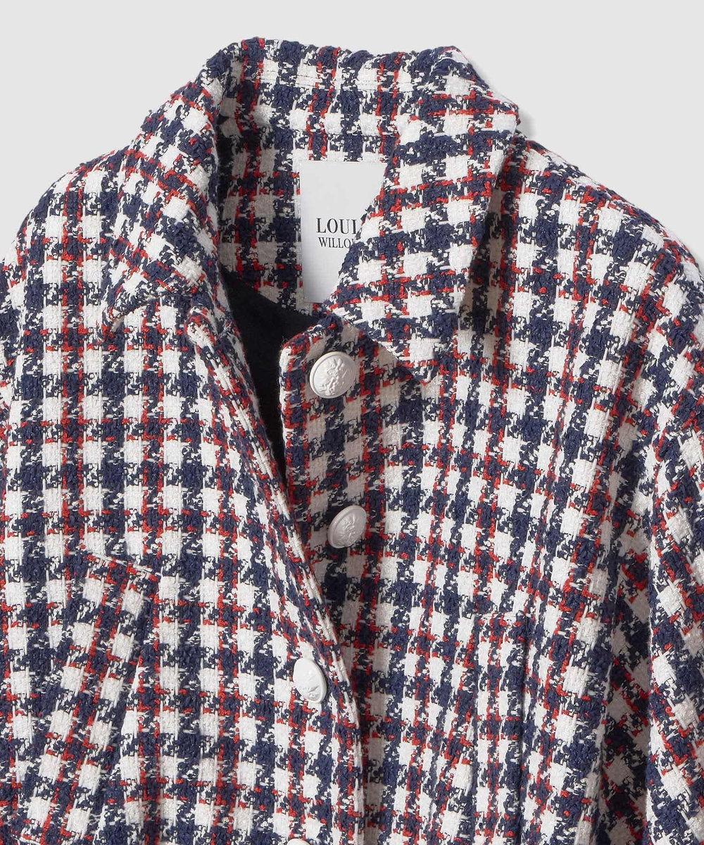 LOULOU WILLOUGHBY 【LOULOU WILLOUGHBY】トリコロールツイードブルゾン マルチ (09)