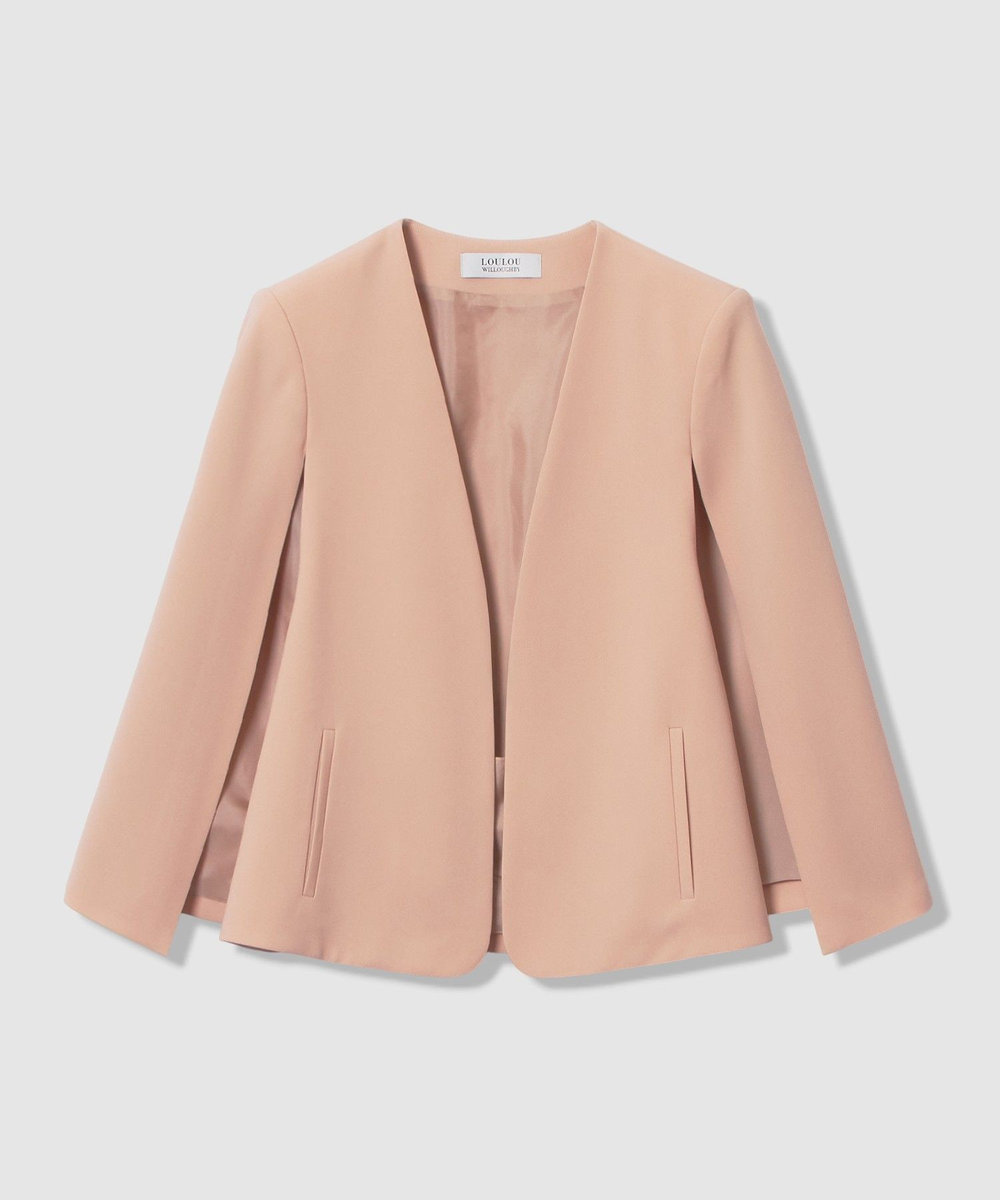 LOULOU WILLOUGHBY ◇【LOULOU WILLOUGHBY】リトルブラックケープジャケット ピンク (41)