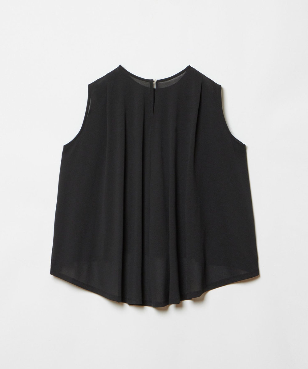 allureville シアージョーゼットフレアブラウス ブラック (95)