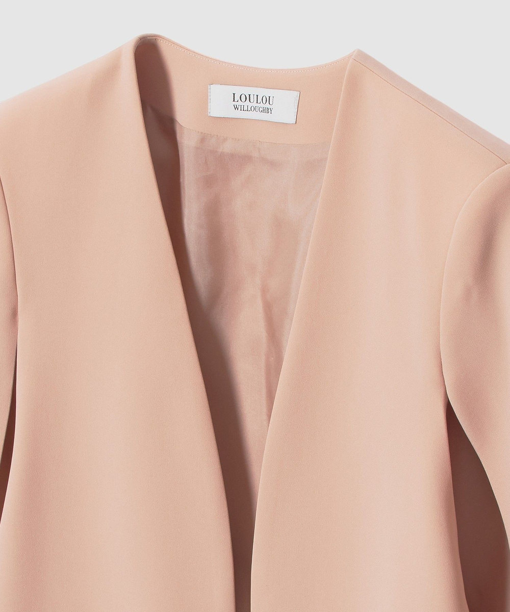 LOULOU WILLOUGHBY ◇【LOULOU WILLOUGHBY】リトルブラックケープジャケット ピンク (41)