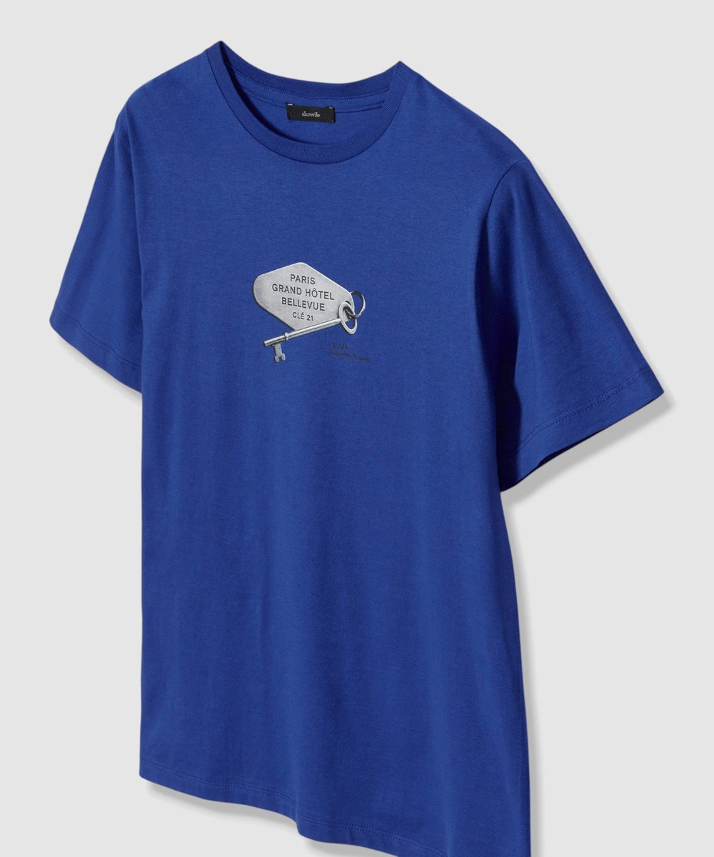allureville キープリントＴシャツ ブルー (61)