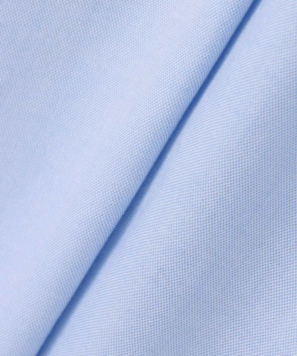 allureville コットンオックスラウンドヘムシャツ サックス (63)