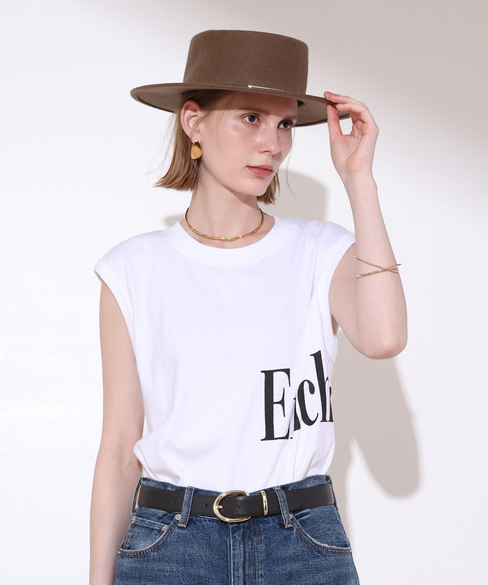 allureville ラウンドロゴフレンチスリーブ プルオーバー ブラック (95)