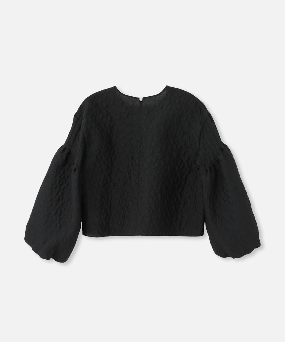 allureville フクレジャガードブラウス ブラック (95)
